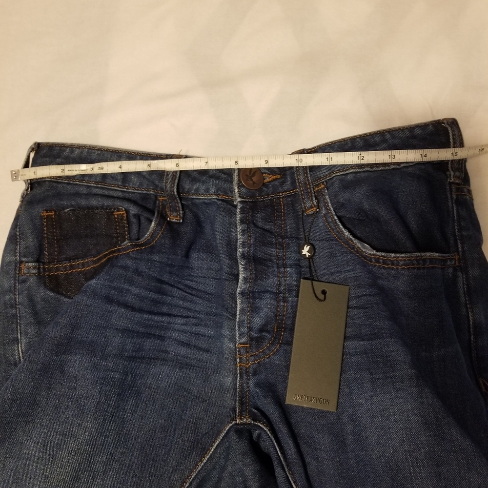 NWT Oneteaspoon Est 2000 Jeans Women's Size 24 Color Blue Moon - Picture 11 of 12